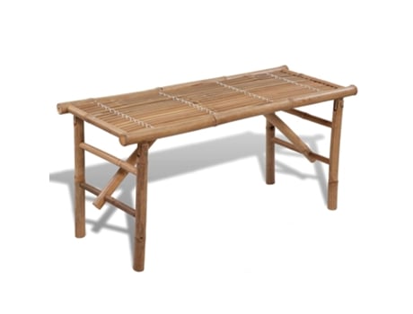 MAISON EXCLUSIVE Banco de jardín plegable 118 cm bambú