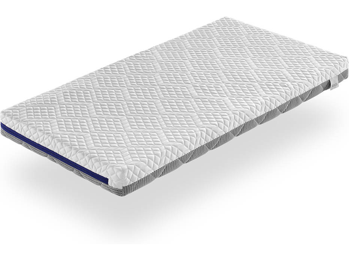 Colchón Bebé SHAULA (Blanco, Gris - Espuma, Memory Foam - 60x120 cm)