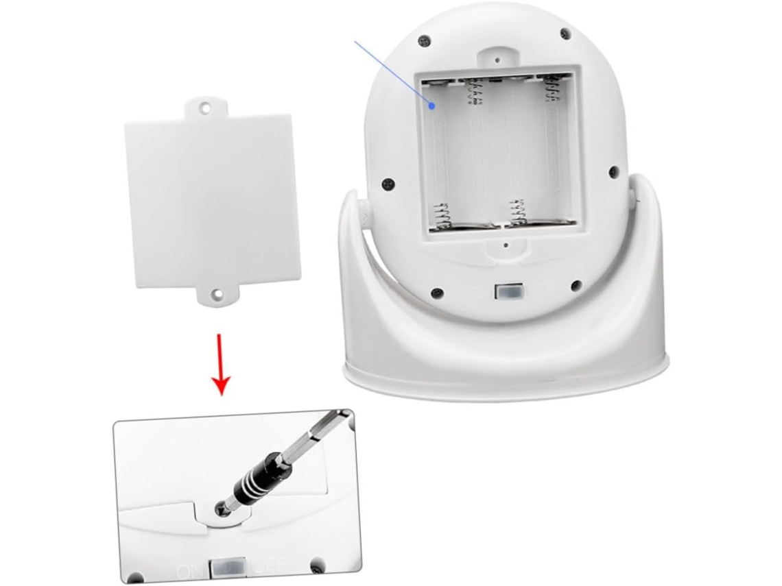 Lámpara Led Giratoria Con Sensor De Movimiento Pir De 180°, Luz Automática Para Pasillos, Sin Pilas.