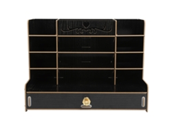 Organizador De Escritorio De Mdf Elegante Y De Gran Capacidad Para Material De Oficina.