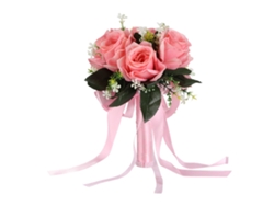 Ramo De Novia Artificial, Flores De Seda, Rosa De Imitación Para Decoración De Bodas