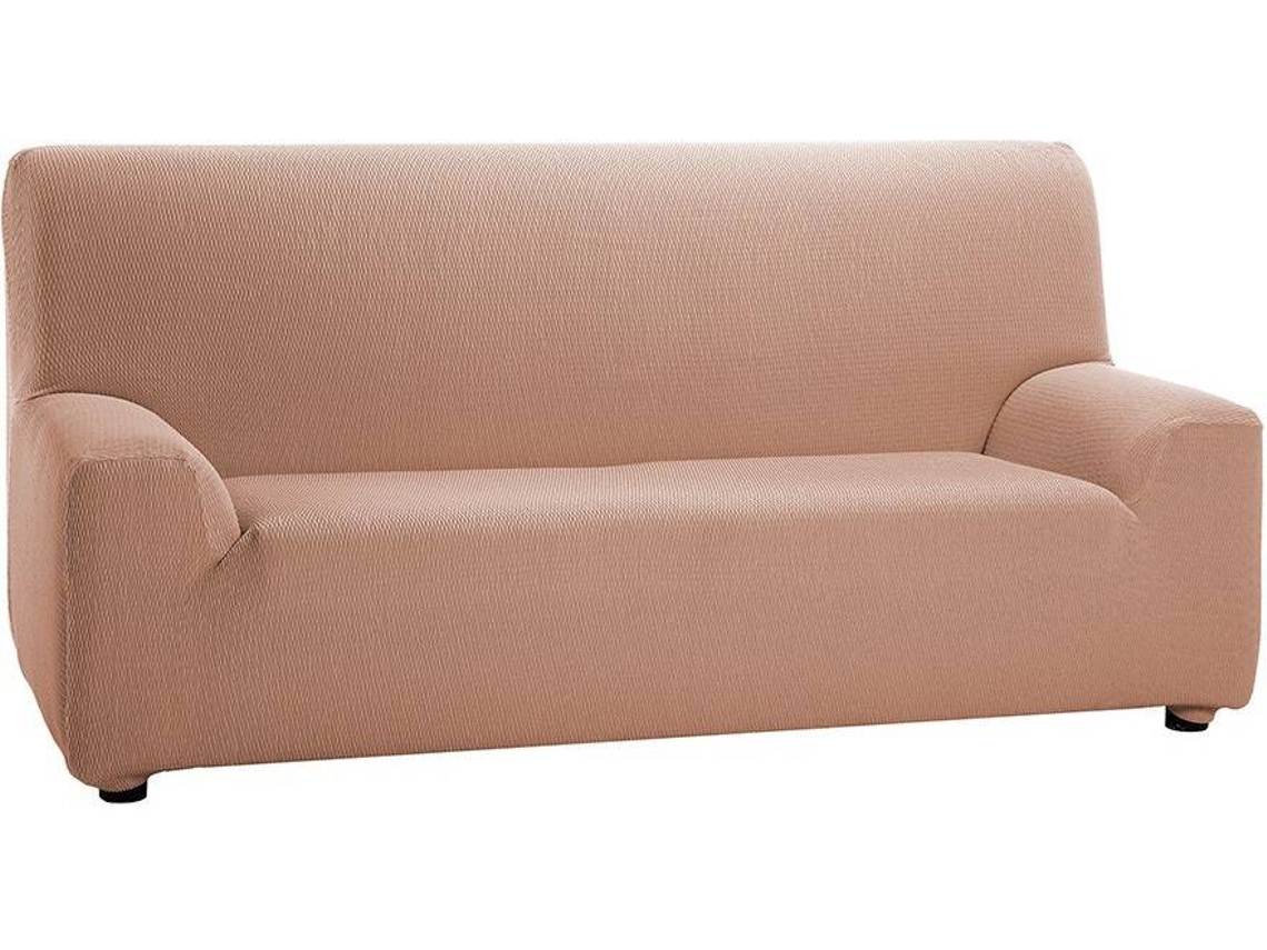 Funda de Sofá TODOPARAMICASA Túnez Salmón (3 Plazas - 240 cm)