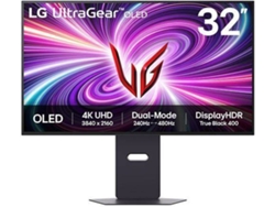 Monitor Gaming LG 32GS95UV-B (32" - 4K UHD - 0.03 ms -480Hz - FHD)