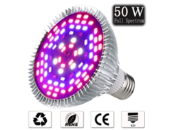 Luminária de Suplemento de Luz para Plantas de 50W Led para Iluminação de Plantas 