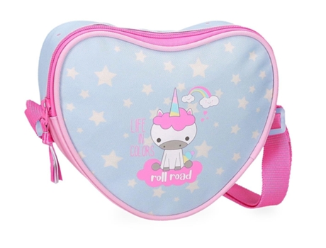 ROLL ROAD Bolso Bandolera Poliéster I Am A Unicorn Azul