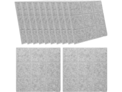 Juego De 12 Azulejos Cuadrados De Fieltro Autoadhesivos Para Pared