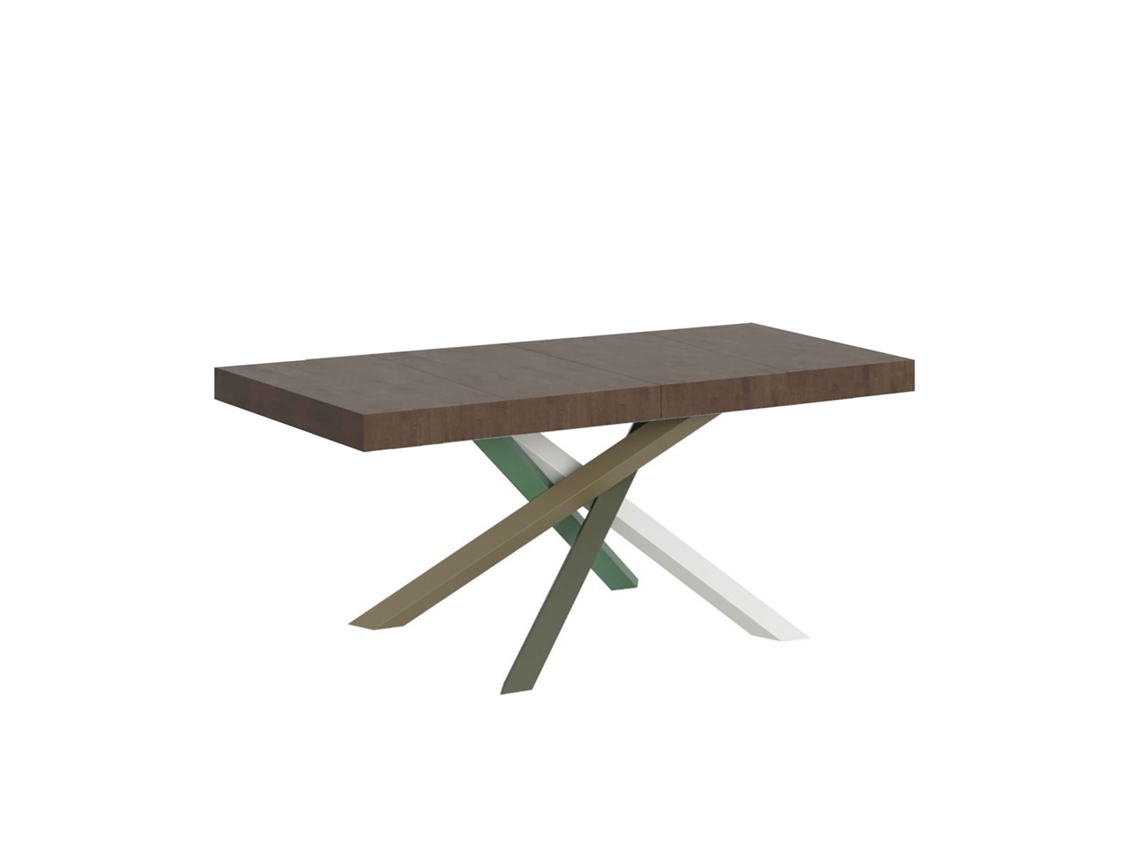 Mesa extensible 90x140/244 cm Volantis Premium Nogal estructura multicolor 4/A ITAMOBY