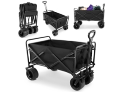 Carro De Transporte Plegable Hypermotion 100 L 120 Kg Ruedas Terreno 7 Pulgadas