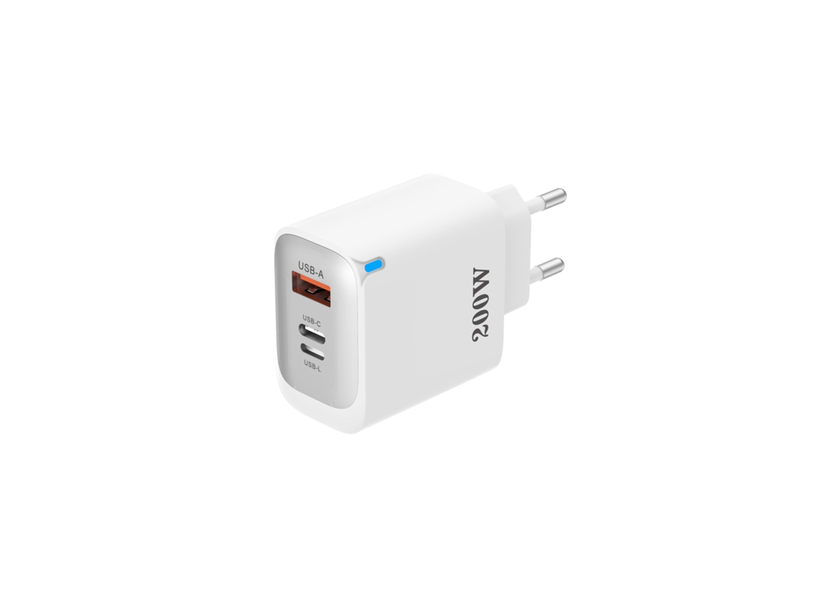 Adaptador De Cargador Superrápido Yuysan 200w Usbusbcusbl Blanco