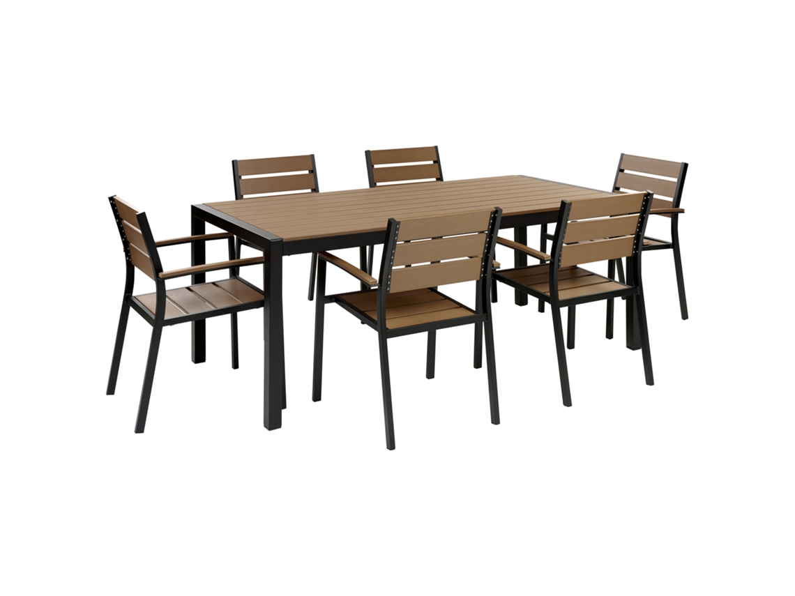 Conjunto Relajación 6 Lugares de Jardín BELIANI (18 x 90 cm)
