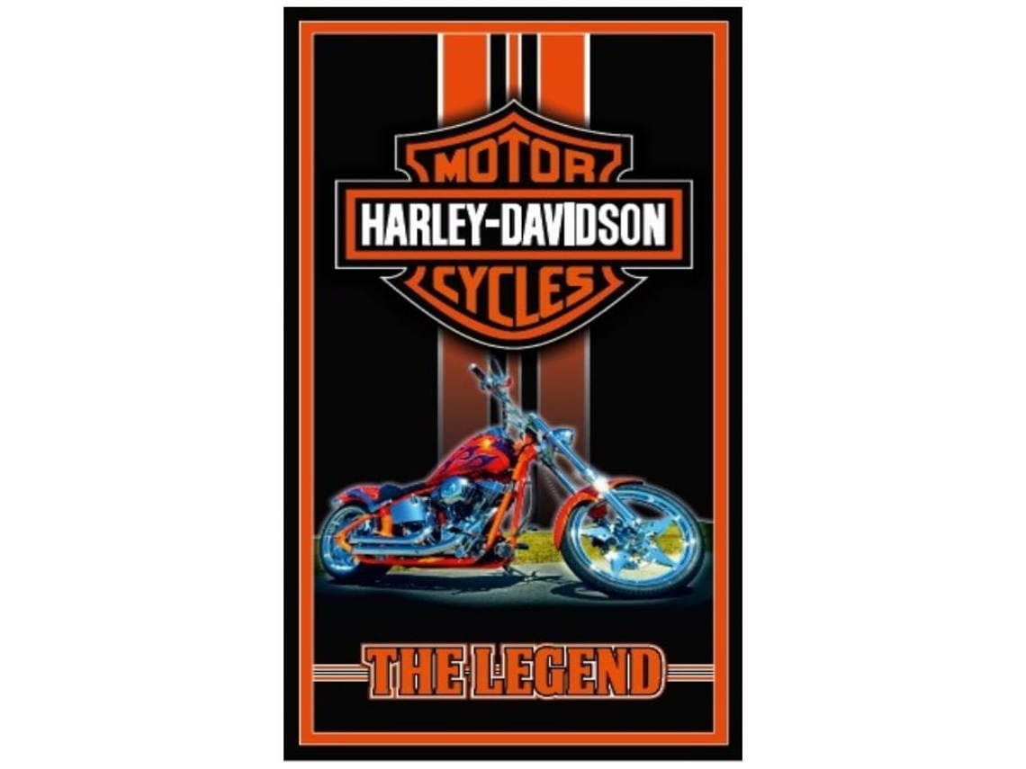 Toalla De Playa De Microfibra Harley Davidson The Legend