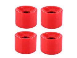 2026-ruedas De Skateboard Longboard Pu De Alta Calidad 4pcs Set 70*51mm (rojo)