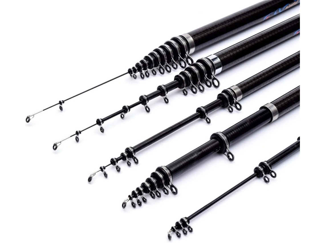 Caña De Pescar, Pesca Mar, Pescar Telescópica Carbono 2.2-3 Kg Resistencia, Cañas Para Roca 2.7 M 3.6 4.5 5...