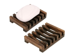 2026-portavasos De Jabón De Madera Rectangular Para Baño Y Cocina, Elevador De Jabón Artesanal Con Diseño Inclinado (2 Piezas)