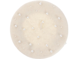 Boina Feminina Simples E Elegante Em Estilo Britânico Com Contas Decorativas, Ideal Para Meninas E Diversas Ocasiões.