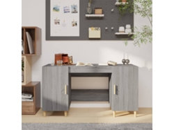Escritorio | Mesa | Escritorio 140x50x75 cm Derivados de madera Gris Sonoma