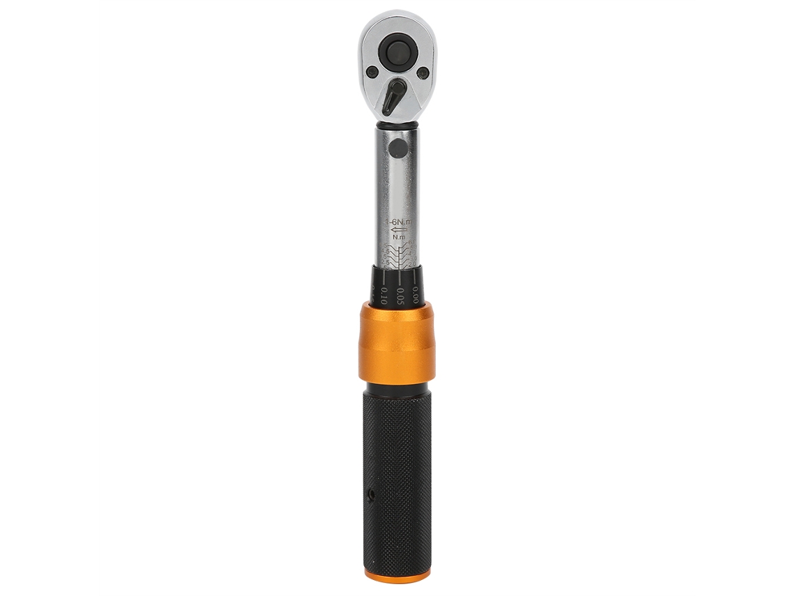 Llave Dinamométrica Mecánica Con Trinquete De 1/4 De Pulgada, Aleación De Aluminio, 5-25 N·m. Herramienta Manual.
