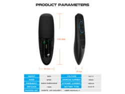 Controle Remoto Sem Fio G10bts Bluetooth 5.0 Mouse Aéreo Com Gyroscópio E Aprendizagem Ir Para Android Tv Box Htpc Pctv