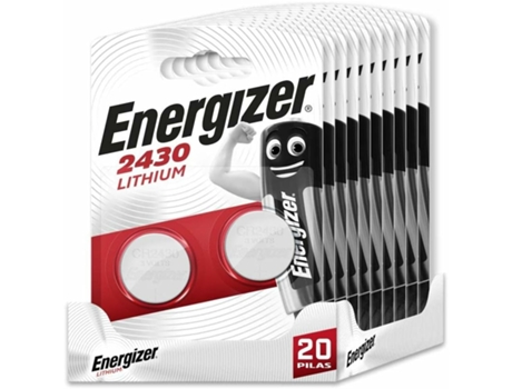 ENERGIZER - Pack de 20 Pilas Especiales 2430 una Pila para una Necesidad, sin Mercurio añadido y Potencia para Dispositivos pequeños