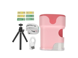 Microscopio portátil para niños, kit HD, microscopio de mano recargable