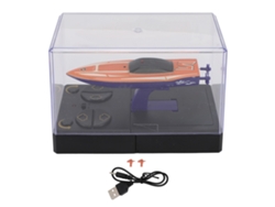 Ats-barco De Control Remoto Miniatsura 2.4g Eléctrico, Velero De Stunt Para Niños Y Niñas, Modelo De Juguete Competitivo Naranja