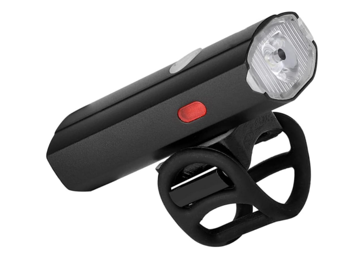 Luz Casco Bicicleta Aluminio Usb Recargable Negro
