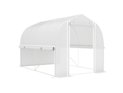 Invernadero 3x2x2 M,invernadero Lámina Con 4 Ventanas Y Puerta,paredes Laterales Enrollables,túnel Lámina Resistente A Los Rayos Uv,casa Para ...