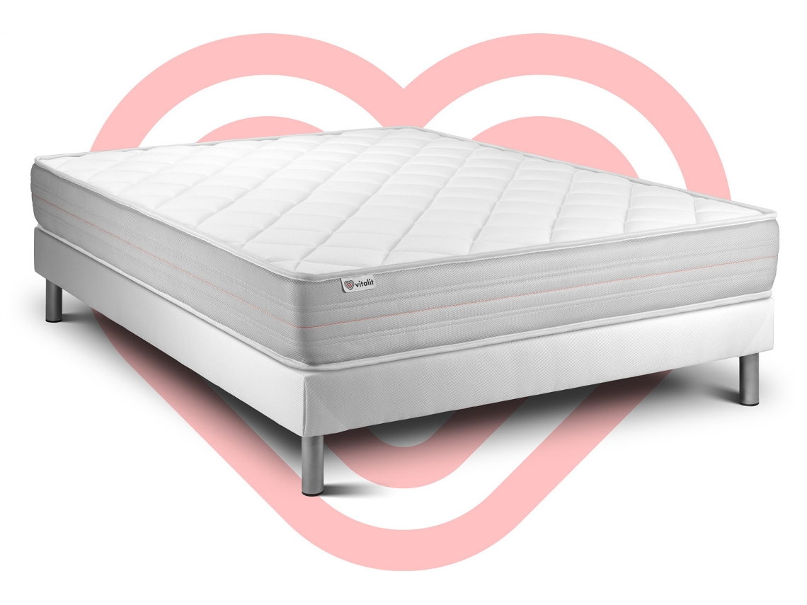 Kit Vitalmemo Somier Blanco 150 X 200 Cm