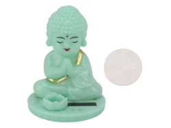 Adorno De Buda Con Energía Solar, Cabeza Móvil, Se Ilumina, Ideal Para El Salpicadero Del Coche, Decoración De Mesa O Como Regalo.
