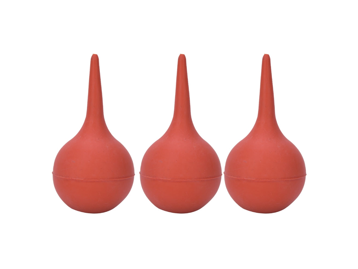 3 Unidades De Bolas De Lavado De Oídos De 90 Ml Con Ventosa De Goma Para Laboratorio