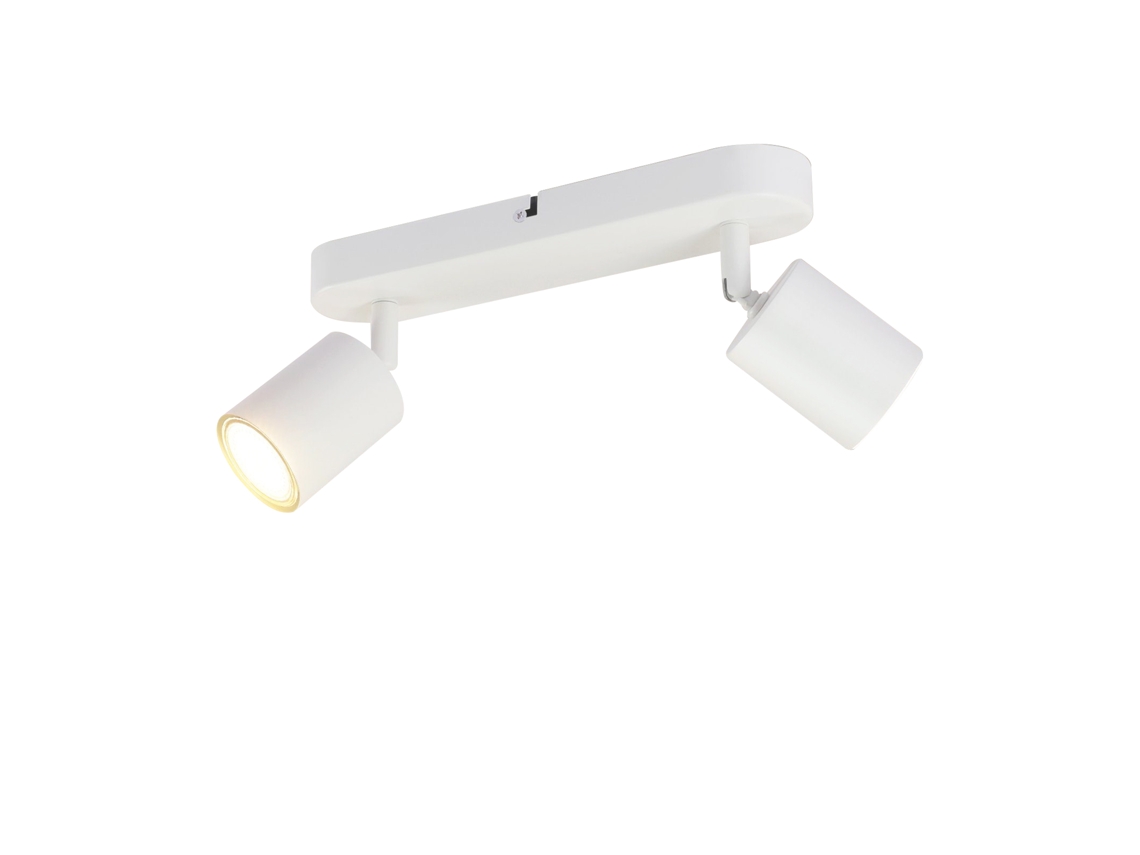 NETTLIFE Lámpara de Techo de Pasillo Negra de 2 Puntos Gu10 Lámpara de Pared de Diseño Giratorio Moderno para Sala de Estar Cocina Dormitorio Comedor