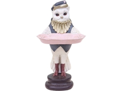 Bandeja Escultura Coruja Gabinete Mayordomo Lindo Adorno Animal Para Artículos Pequeños