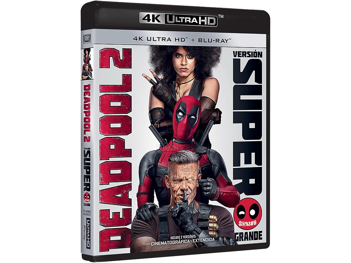 Deadpool 2 Versión Súper Extendida: Versión Cinematográfica Versión Extendida Blu-ray 4K Ultra HD 2018