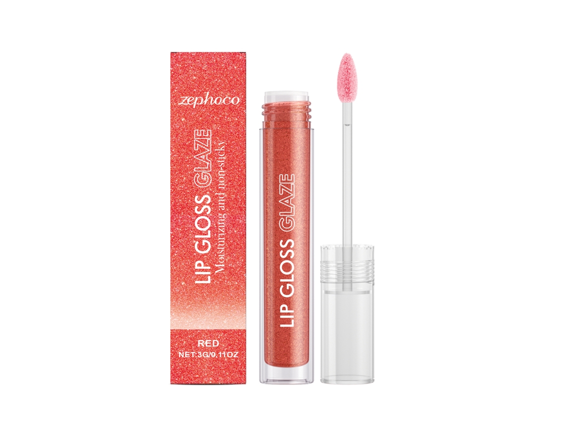 Lápiz labial rojo brillante hidratante