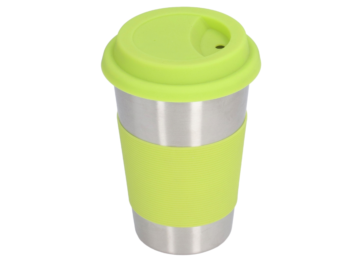 Vaso De Acero Inoxidable 304 Con Funda Aislante De Silicona Para Niños, Escuela, Hogar Y Oficina.