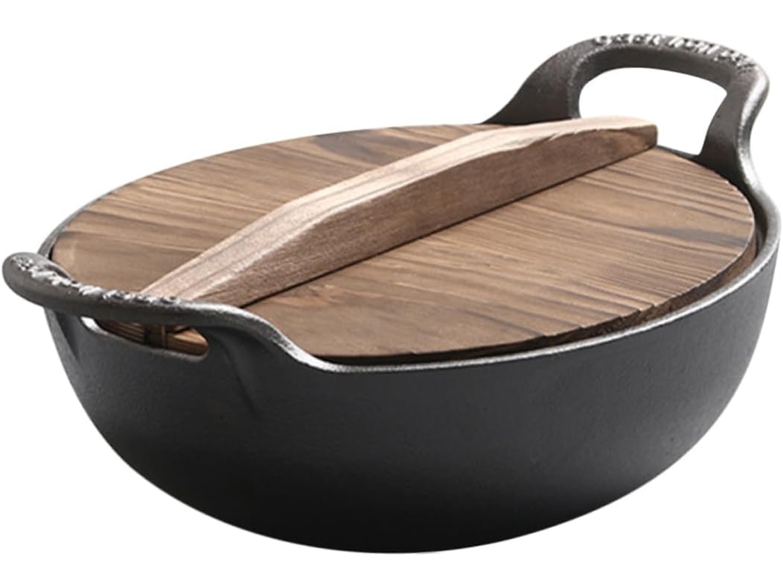 Marmite Fonte Sans Revêtement Casserole À Ragoût Antiadhésive Poêle De Cuisson Et Pratique Para ...