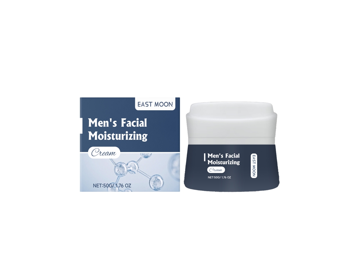 Crema hidratante facial para hombres con alta absorción y efecto duradero.