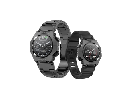 CHRONUS Smart Watch Business para hombres, pantalla AMOLED de 1.19, resistente al agua 5ATM, reloj fitness (Negro)