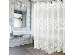Cortina de ducha de 200 x 200 cm con 14 ganchos, resistente al moho, antibacteriana, impermeable y lavable, para baño y bañera Jortmrd