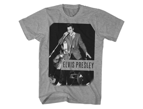 Camiseta ROCKINSTONE de Elvis Presley en la foto del escenario Camiseta ROCKINSTONE de Elvis Presley (XXXL)