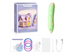Lápiz De Impresión 3d Infantil, Recargable Por Usb, Incluye 3 Rollos De Filamento Pla De Repuesto. Panoona