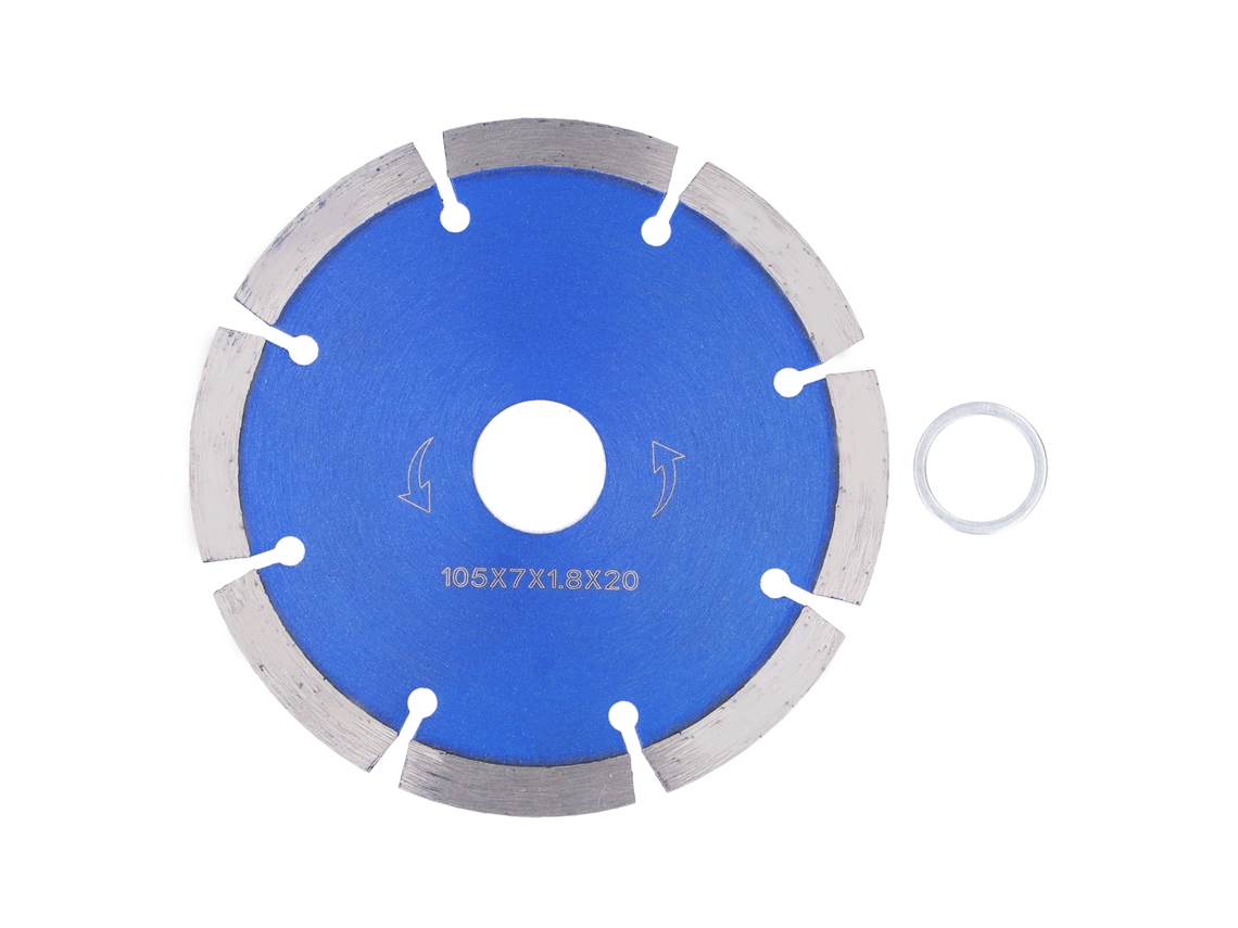 Disco de sierra circular de diamante para corte en seco de mármol, granito y hormigón, 105 mm