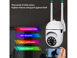 Cámara PTZ Wifi para uso interior y exterior, seguridad inalámbrica para el hogar, vigilancia inteligente.