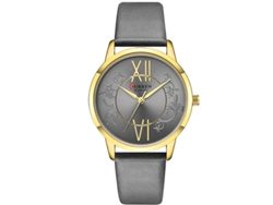 Reloj De Pulsera Para Mujer Con Correa Redonda De Cuero, Resistente Al Agua Y Con Estampado.