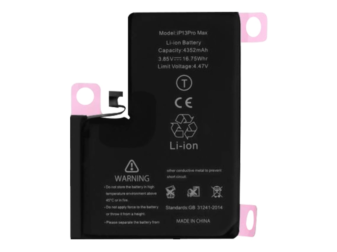 Batería Interna iPhone 13 Pro Max 4352 mAh 100% Compatible Reemplaza A2653 CLAPPIO
