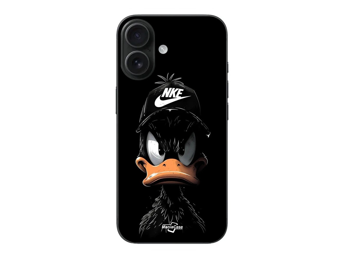 Funda Nike Donald para iPhone 16 MANIACASE Negro
