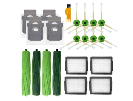 Cepillos laterales filtro Hepa cepillo de rodillo principal rueda de bolsa de polvo para iRobot Roomba i7 E5 E6 I3 Series Robot repuestos de aspira...