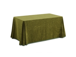 Lanovenanube Falda Camilla Rectangular Chenilla Verde Botella, 80x120