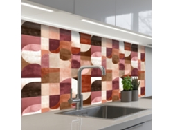Salpicaderos De Cocina Geometría - Moderno - Retro 100x60 Cm