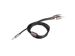 Cable adaptador de audio estéreo Chaberlu con conector auxiliar macho de 3,5 mm a 2 conectores RCA macho.
